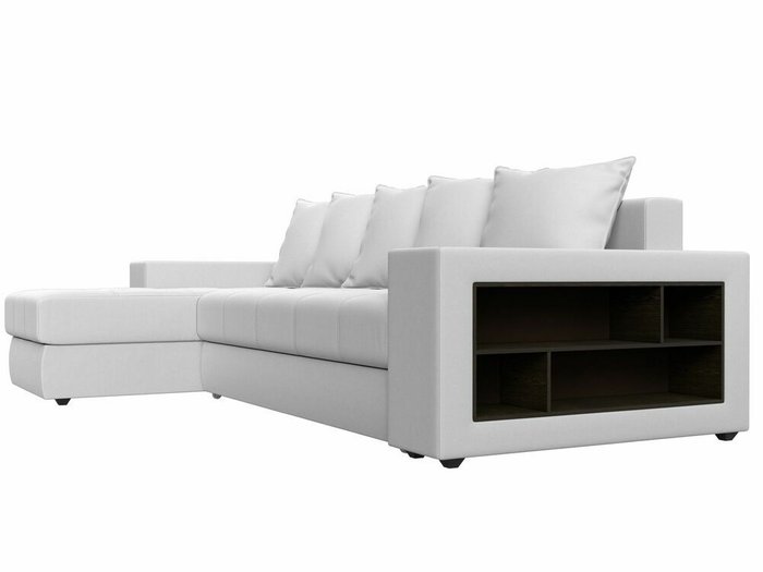 Угловой диван-кровать Дубай белого цвета (экокожа) левый угол - лучшие Угловые диваны в INMYROOM