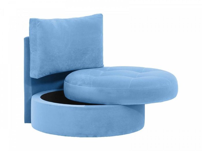 Кресло Wing Round голубого цвета - лучшие Интерьерные кресла в INMYROOM