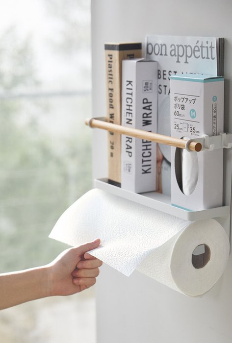 Магнитнный держатель для бумажных полотенец Tosca белого цвета - лучшие Аксессуары для кухни в INMYROOM