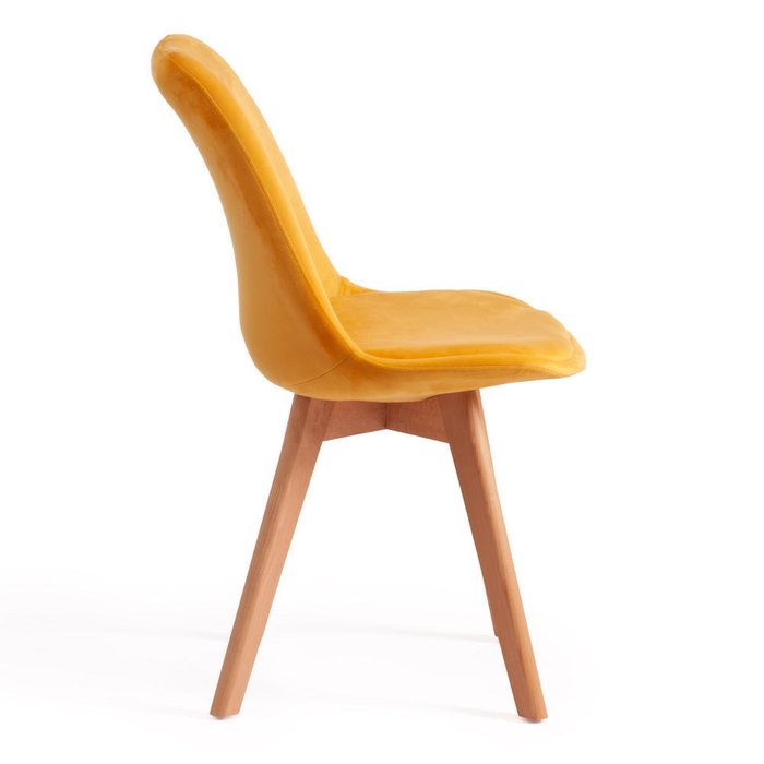 Набор из четырех стульев Tulip желтого цвета - купить Обеденные стулья по цене 19560.0