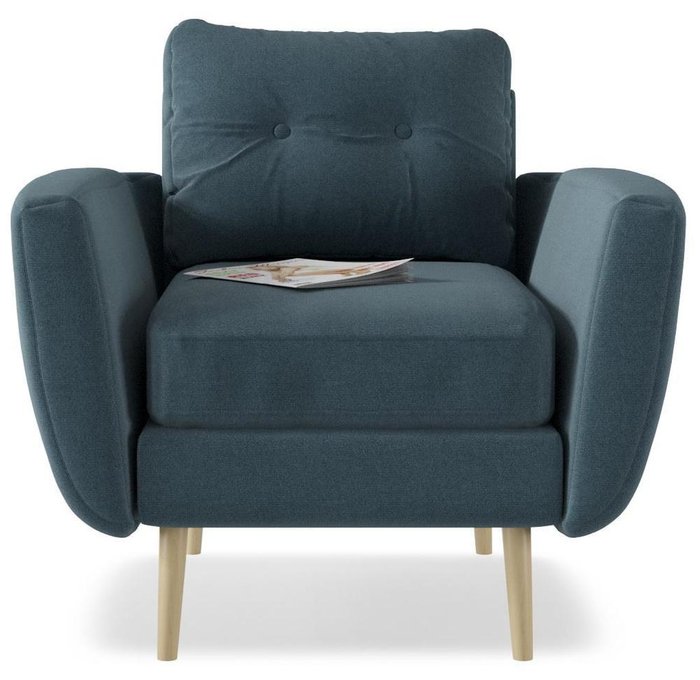 Кресло Норфолк синего цвета - купить Интерьерные кресла по цене 12010.0