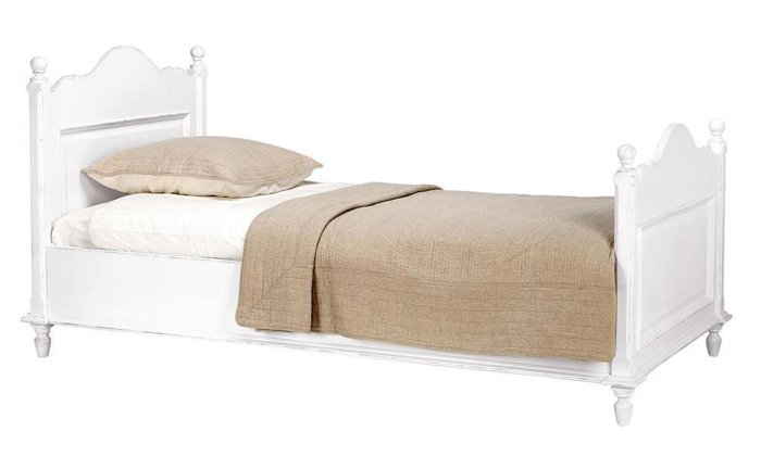 Кровать Нордик 90х190 белого цвета