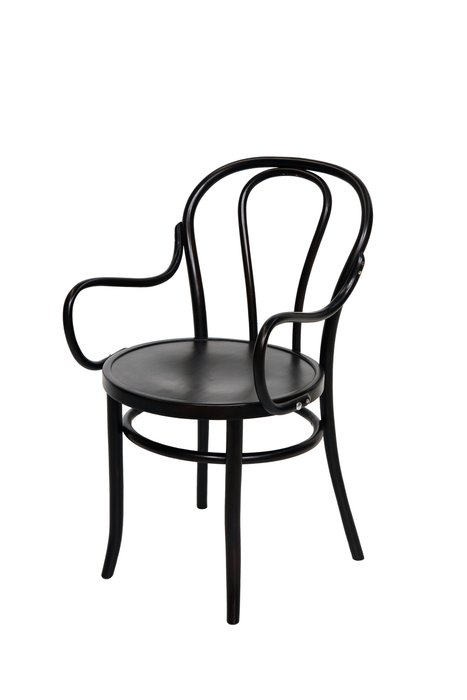 Стул-кресло деревянный венский Грация черного цвета