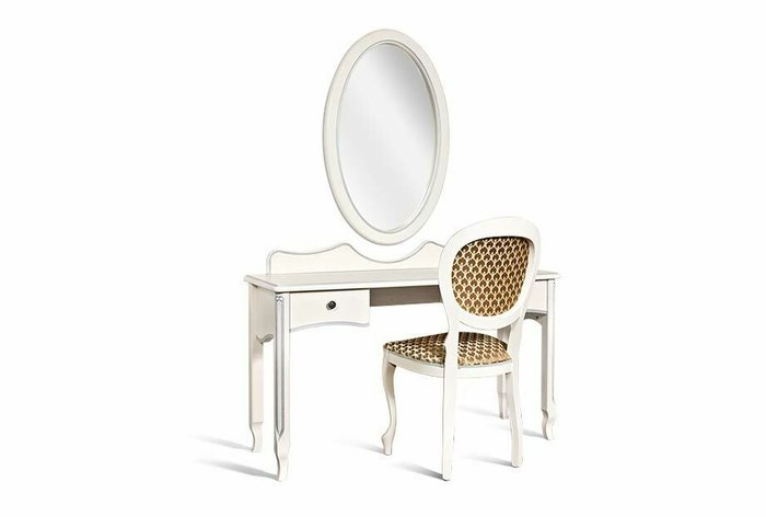 Стол туалетный Katrin цвета альба с серебряной патиной - купить Туалетные столики по цене 43580.0