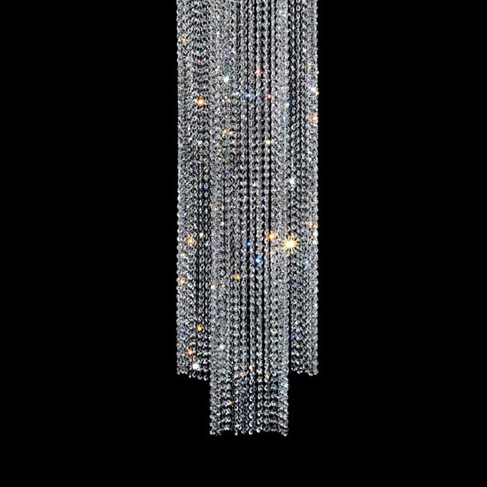 Потолочный светильник Masiero из  прозрачных хрустальных нитей - купить Подвесные люстры по цене 365620.0