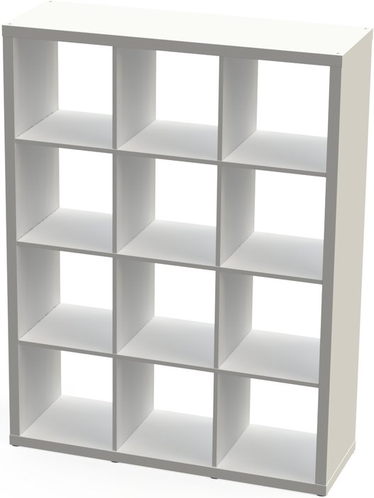 Открытый вертикальный стеллаж Fora белого цвета