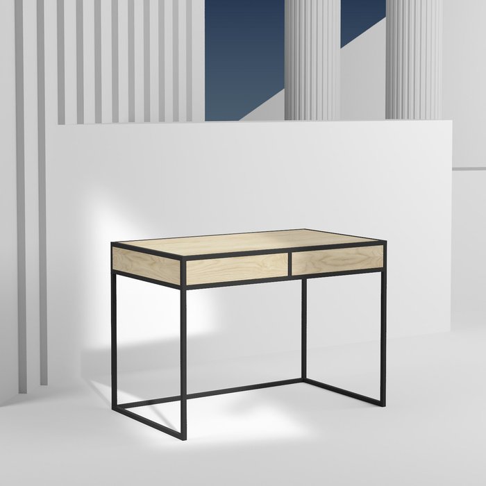 Рабочий стол Workspace box black светлый дуб Рабочий стол Workspace box black светлый дуб