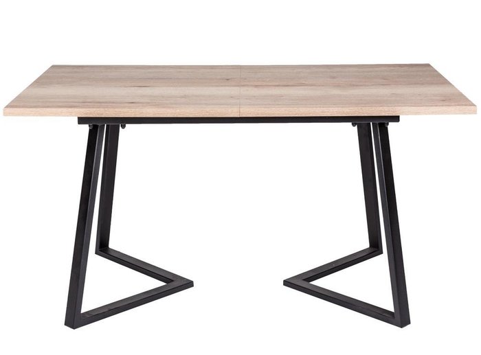 Стол обеденный раздвижной Роналдо черно-бежевого цвета - лучшие Обеденные столы в INMYROOM