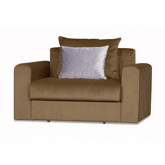 Кресло-кровать Мэдисон Лувр коричневого цвета