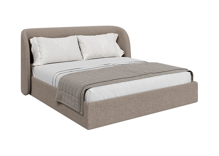 Кровать Classic 180х200 темно-бежевого цвета с подъемным механизмом