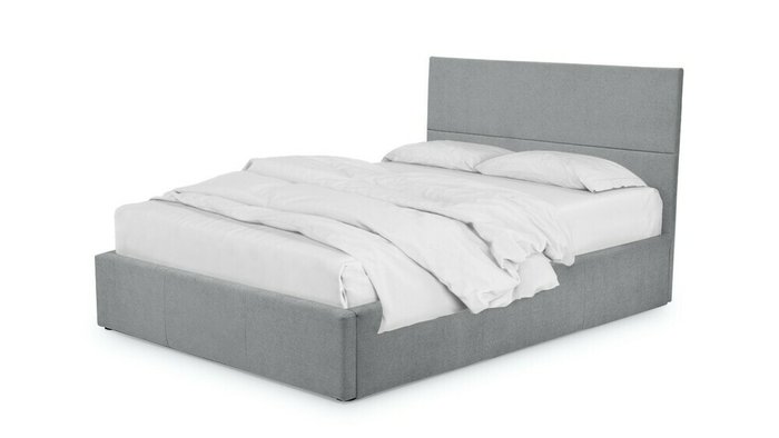 Кровать Порту 140х200 серого цвета