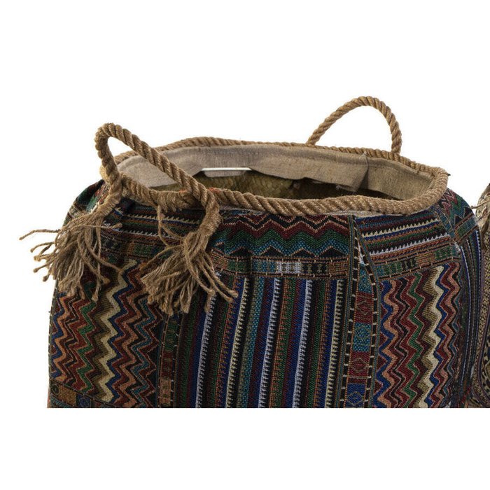 Корзина DKD Home Decor Натуральное волокно 41 x 41 x 40 cm Boho (2 штук) - купить Плетеные корзины по цене 16791.0 Корзина DKD Home Decor Натуральное волокно 41 x 41 x 40 cm Boho (2 штук) - купить Плетеные корзины по цене 16791.0