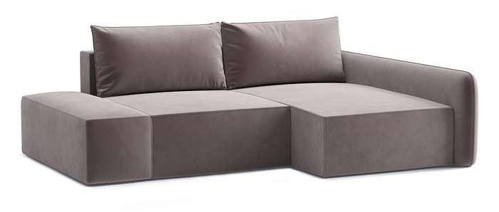 Угловой диван-кровать Портленд коричневого цвета правый Угловой диван-кровать Портленд коричневого цвета правый