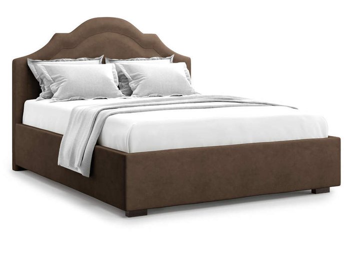 Кровать Madzore без подъемного механизма 160х200 шоколадного цвета