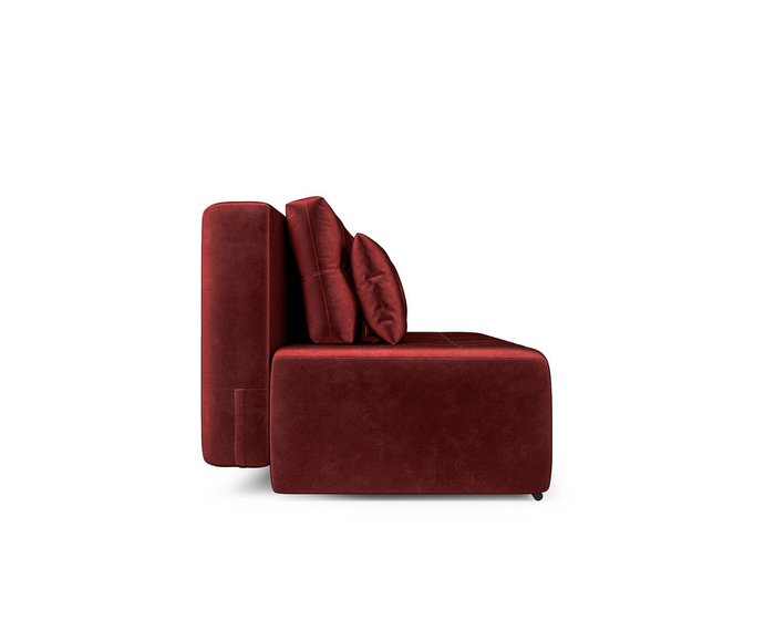 Прямой диван-кровать Марсель 4 красного цвета - лучшие Прямые диваны в INMYROOM