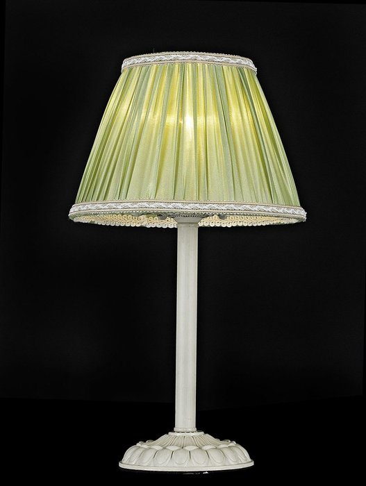 Настольная лампа Olivia с абажуром оливкового цвета - лучшие Настольные лампы в INMYROOM
