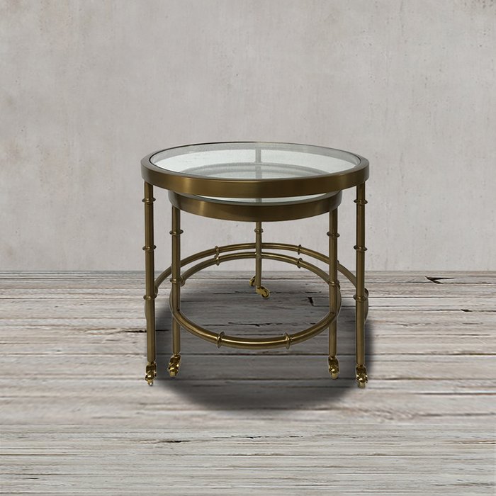 Стол приставной цвета матового золота - купить Кофейные столики по цене 163000.0