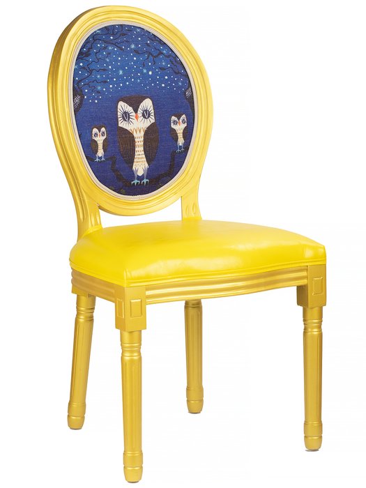 Стул Совы желтого цвета - купить Обеденные стулья по цене 21432.0