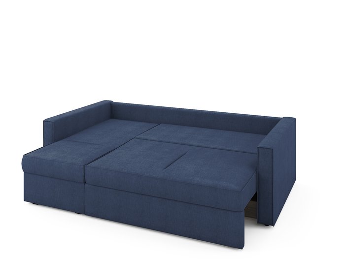 Угловой раскладной диван Macao левый синего цвета - купить Угловые диваны по цене 72100.0