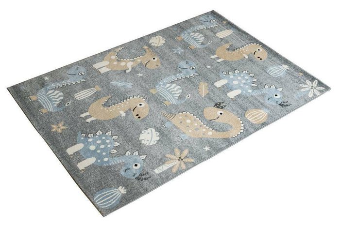 Ковер детский Kids Dragons 120х180 серого цвета - купить Ковры для детской по цене 5985.0