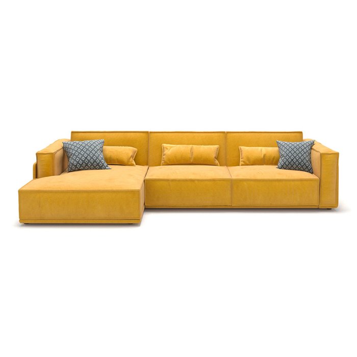  Диван-кровать Vento light угловой желтого цвета