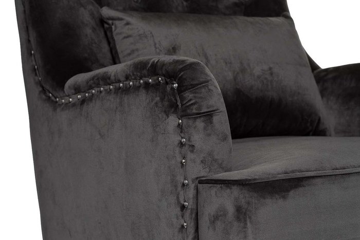 Кресло серого цвета с подушкой - лучшие Интерьерные кресла в INMYROOM