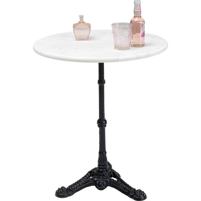 Столик приставной Cafehaus с белой столешницей  - купить Кофейные столики по цене 38610.0