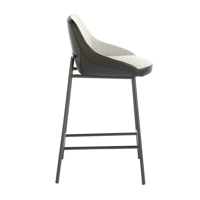 Полубарный стул серо-черного цвета - купить Барные стулья по цене 54990.0