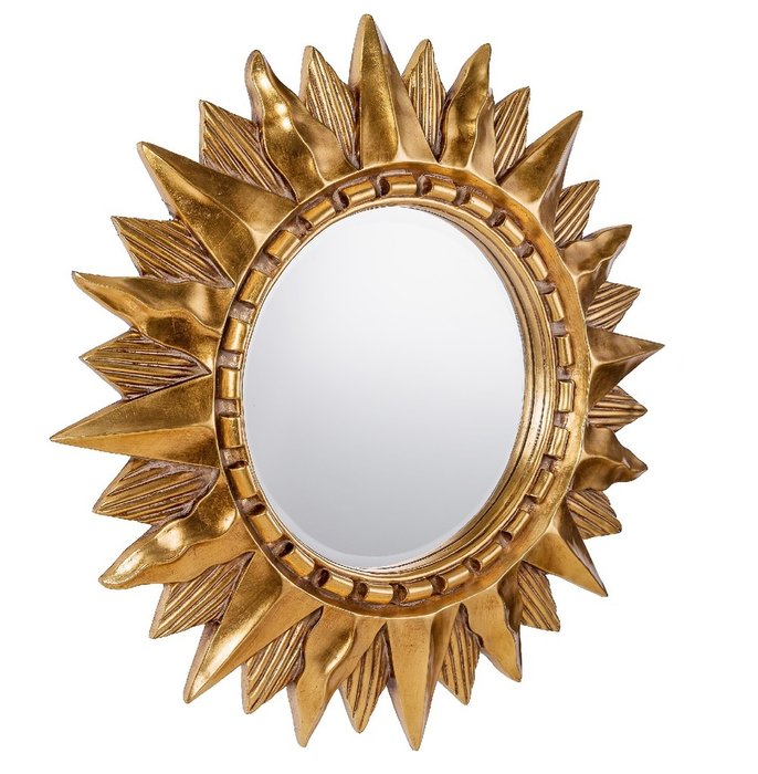 Настенное Зеркало-солнце Sol Gold   - купить Настенные зеркала по цене 37500.0