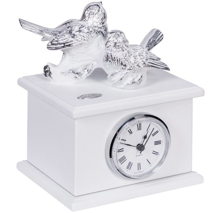 Часы Птички Терра Дуэт бело-серебряного цвета - купить Часы по цене 11192.0