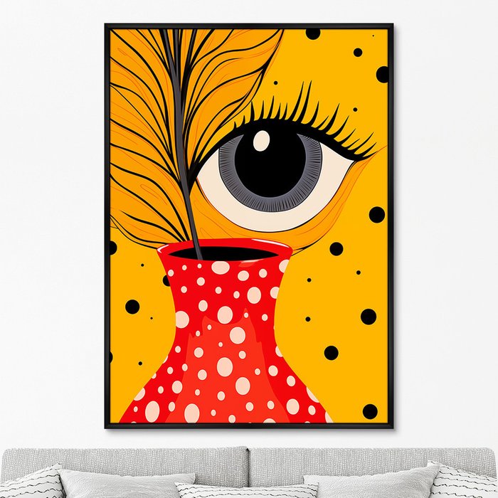 Репродукция картины Vase and Eyes, No 1, 2024г. - купить Картины по цене 24999.0