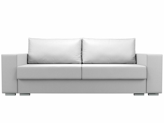 Прямой диван-кровать Исланд белого цвета (экокожа) - купить Прямые диваны по цене 49999.0