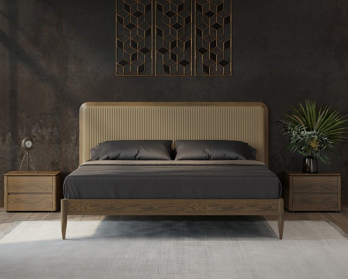 Кровать Paterna 180х200 коричневого цвета - купить Кровати для спальни по цене 191900.0
