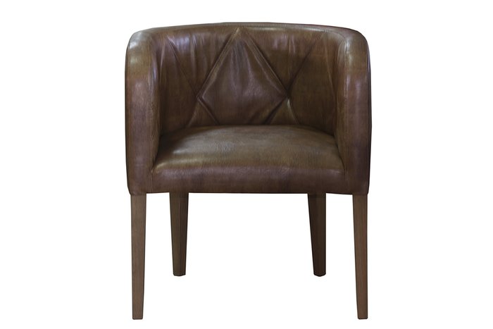 Полукресло Pettine коричневого цвета - купить Интерьерные кресла по цене 24565.0
