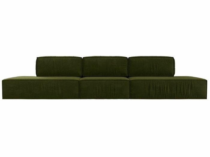 Прямой диван-кровать Прага лофт лонг зеленого цвета - купить Прямые диваны по цене 99999.0