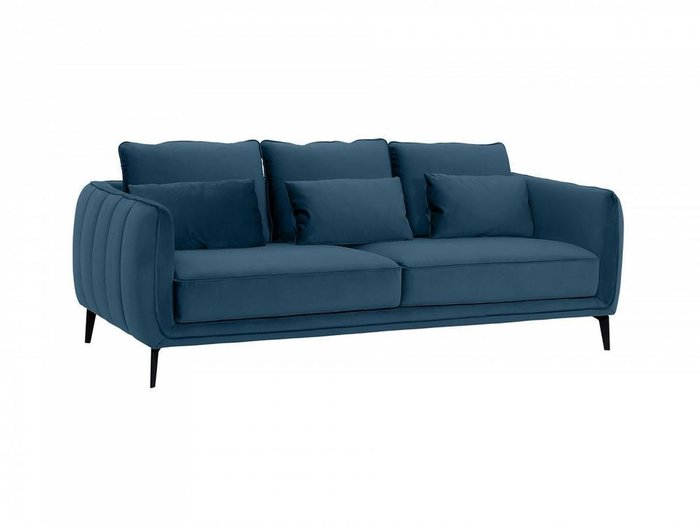 Диван Amsterdam темно-синего цвета - купить Прямые диваны по цене 95760.0