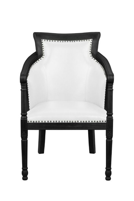 Кресло Valene бело-черного цвета - купить Интерьерные кресла по цене 47000