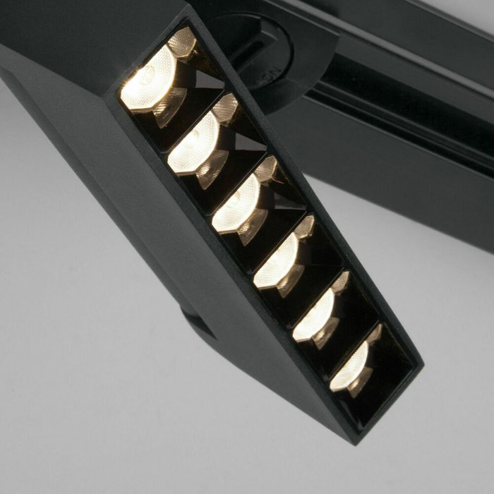 Трековый светодиодный светильник для однофазного шинопровода Garda черного цвета - лучшие Трековые светильники в INMYROOM