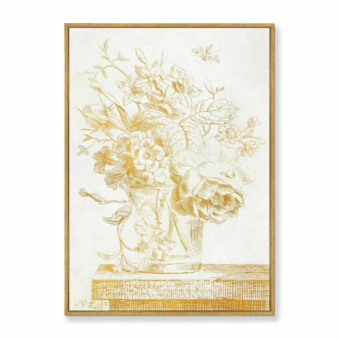 Репродукция картины на холсте Vase with Flowers, 1801г. - купить Картины по цене 21999.0