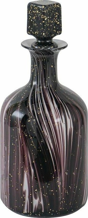 Стеклянный графин 42 черно-фиолетового цвета - лучшие Бокалы и стаканы в INMYROOM