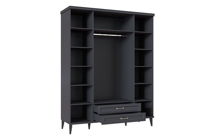 Шкаф для одежды Орландо темно-серого цвета - купить Шкафы распашные по цене 125790.0