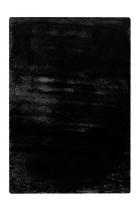 Однотонный ковер Heaven черного цвета 120х170