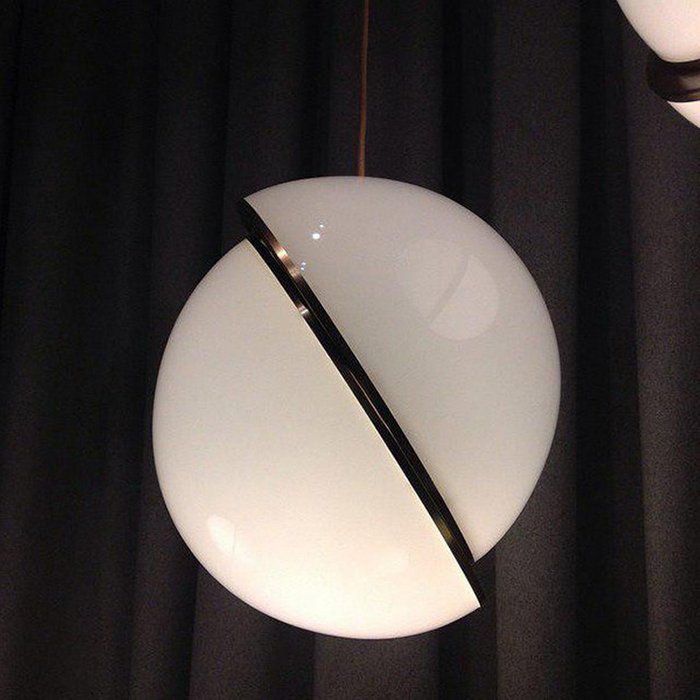 Светильник Crescent Light D25 Chrome в стиле Lee Broom - лучшие Подвесные люстры в INMYROOM