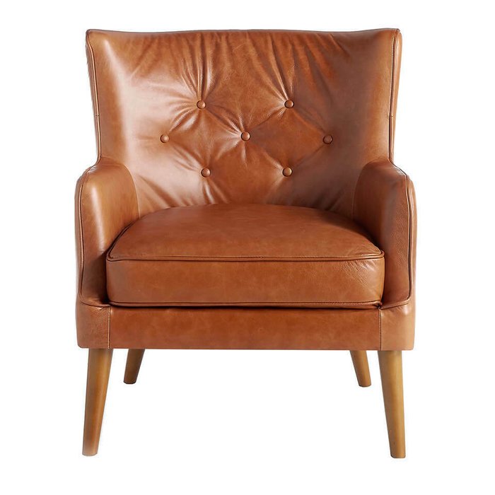 Кресло с обивкой из натуральной кожи - лучшие Интерьерные кресла в INMYROOM