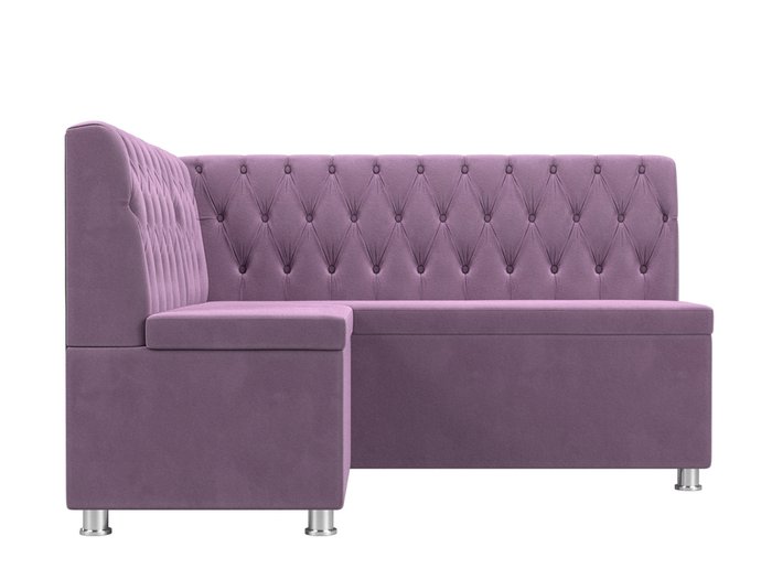 Кухонный угловой диван Мирта сиреневого цвета левый угол - купить Угловые диваны по цене 36999.0