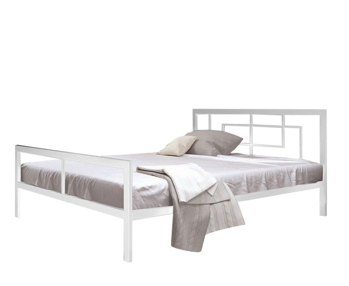 Кровать Кантерано 180х200 белого цвета - купить Кровати для спальни по цене 30990.0