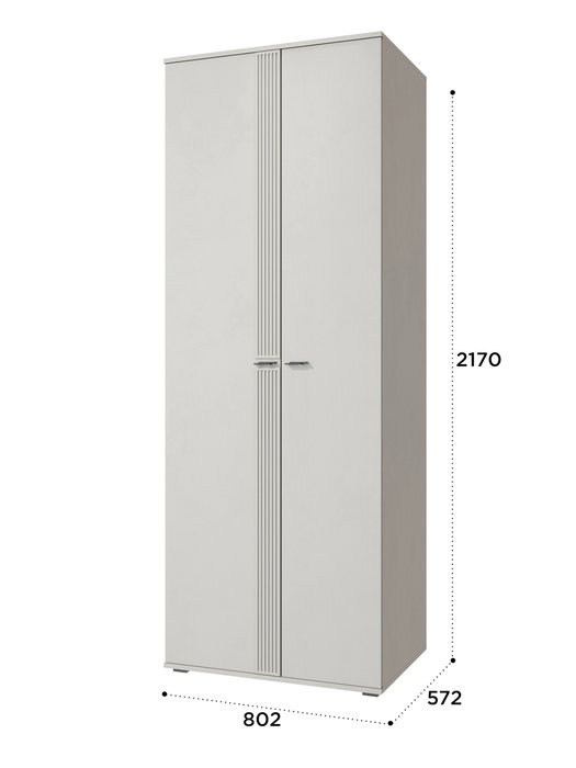 Шкаф Эмилия цвета кашемир - лучшие Шкафы распашные в INMYROOM