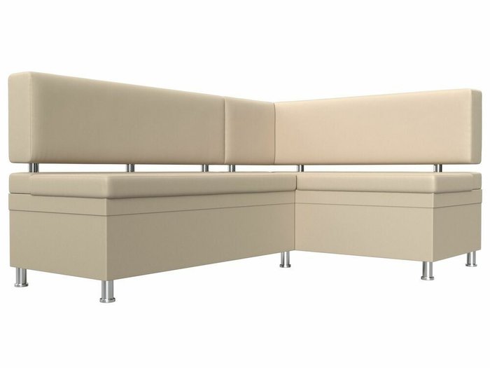Угловой диван Стайл бежевого цвета (экокожа) правый угол - лучшие Угловые диваны в INMYROOM