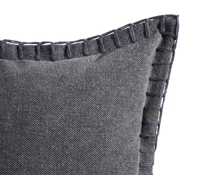 Декоративная подушка серого цвета - купить Декоративные подушки по цене 4060.0