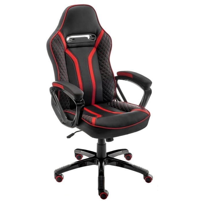 Компьютерное кресло Lazer черно-красного цвета